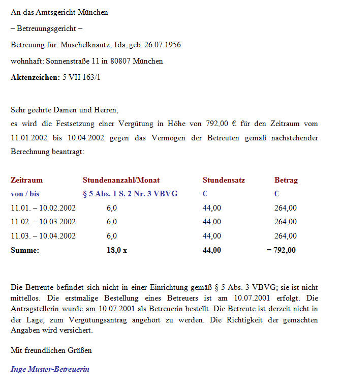 Vergütung Berufsbetreuer; Betreuervergütung; Stundensatz Berufsbetreuer;