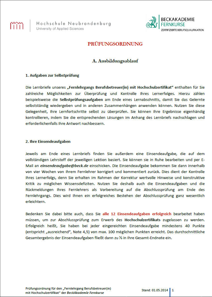 Prüfungsordnung Seite 1