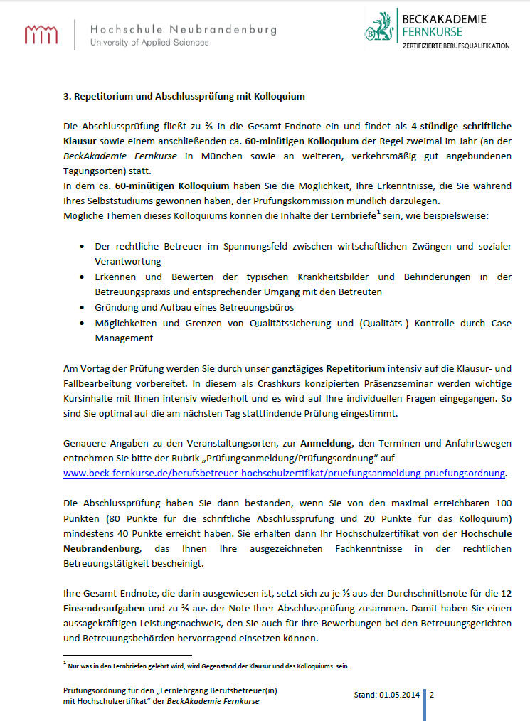 Prüfungsordnung Seite 2